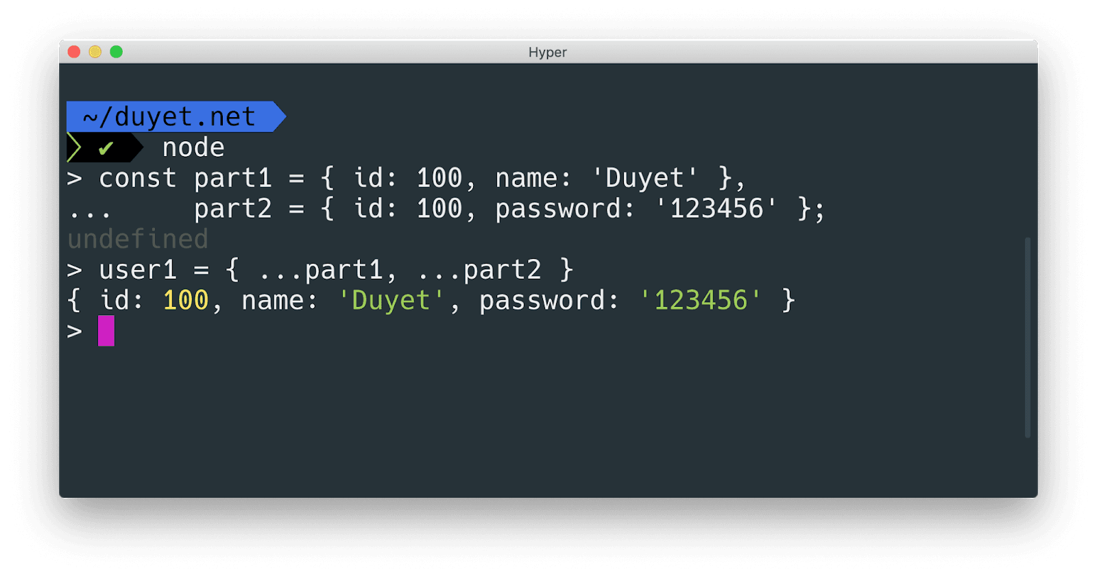 7 thủ thuật với Resting và Spreading JavaScript Objects
